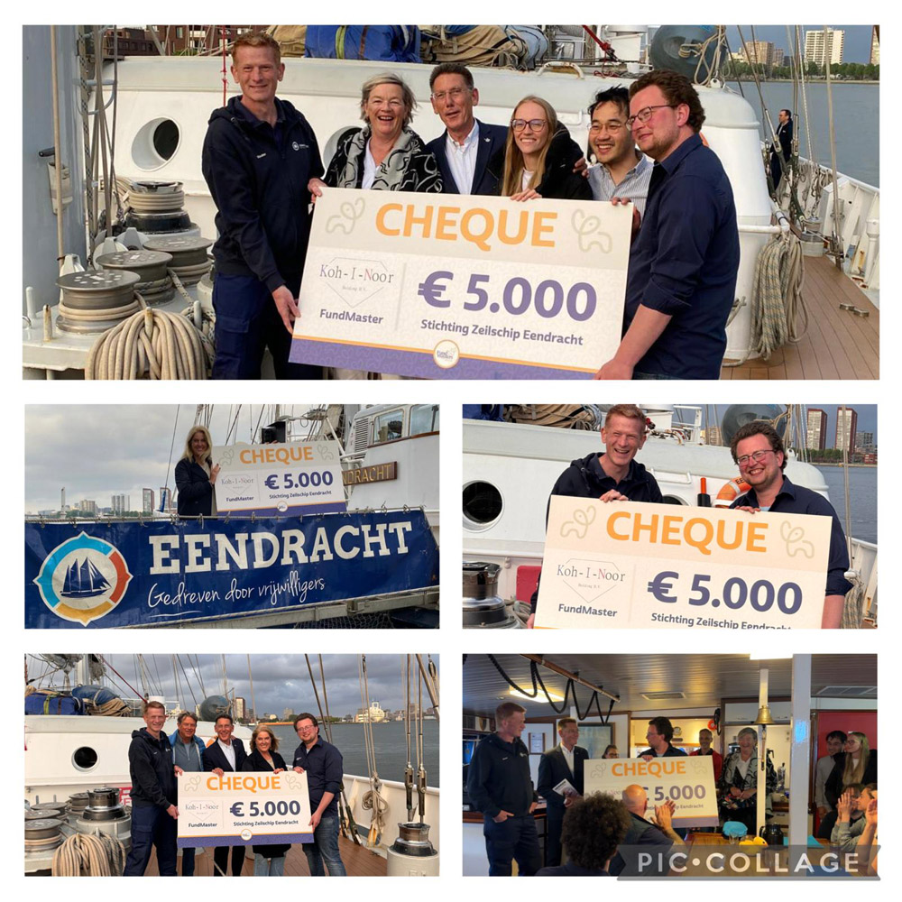 Cheque uitreiking 1e FundMaster
